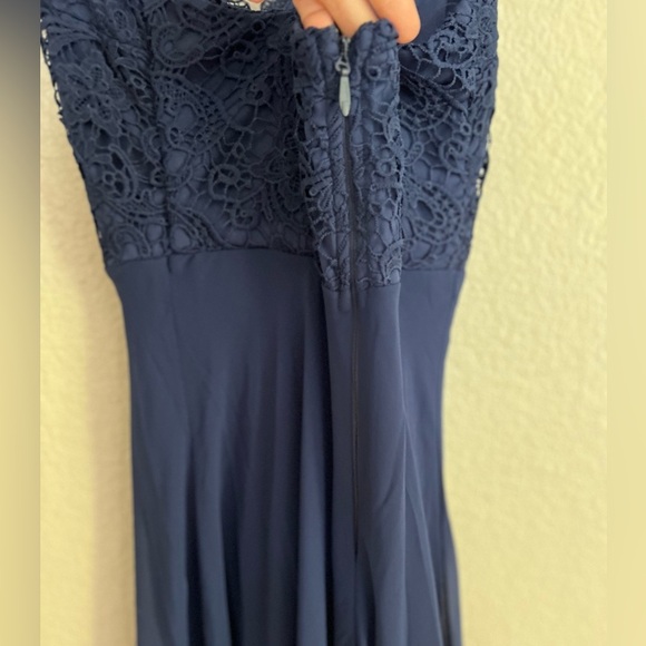 NWOT Madalyn Navy Blue Lace Maxi Dress - mordernwear.com NWOT Madalyn Navy Blue Lace Maxi Dress - mordernwear.com